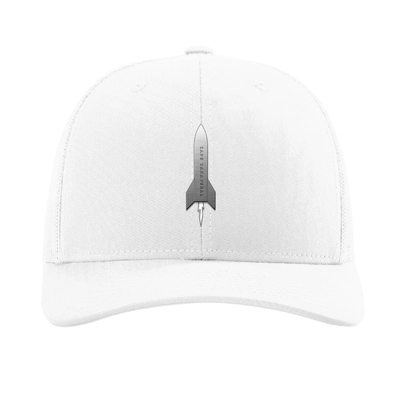 Cape Canaveral Rocket patch hat — White