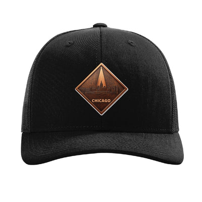 Chicago Skyline Spotlight patch hat — Black