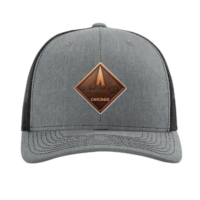 Chicago Skyline Spotlight patch hat — Heather Grey/Black