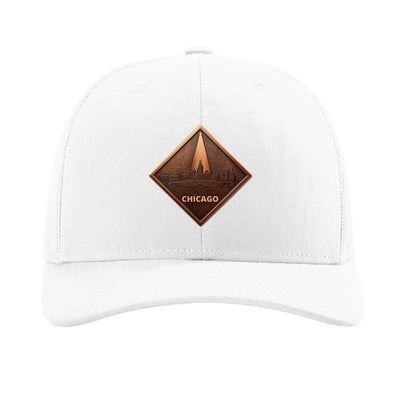 Chicago Skyline Spotlight patch hat — White