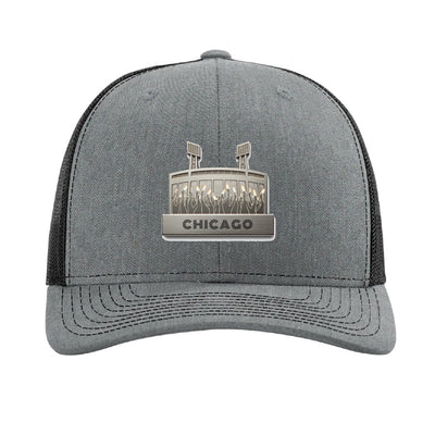 Chicago Soldier Field patch hat — Heather Grey/Black