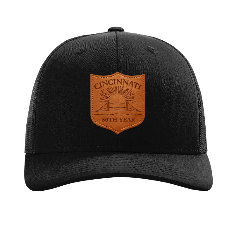 Cincinnati fireworks patch hat — Black