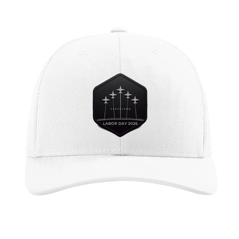 Cleveland Lakefront formation patch hat — White