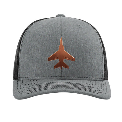 Cleveland Lakefront jet patch hat — Heather Grey/Black