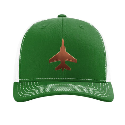 Cleveland Lakefront jet patch hat — Kelly Green/White