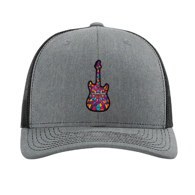 Cleveland mural guitar patch hat — Heather Grey/Black