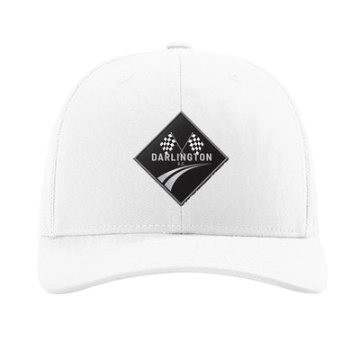 Darlington stock car patch hat — White