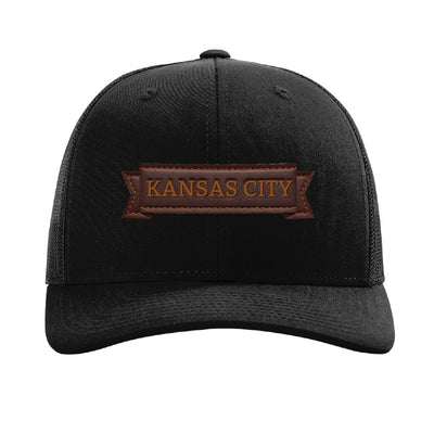 Kansas City inflatable hot dog patch hat — Black
