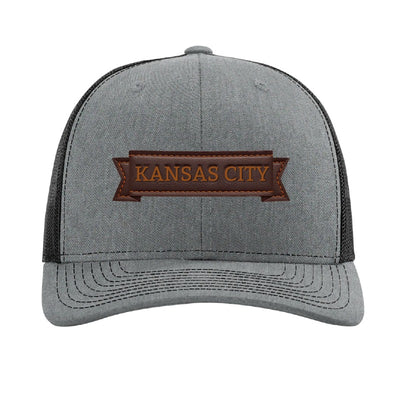 Kansas City inflatable hot dog patch hat — Heather Grey/Black