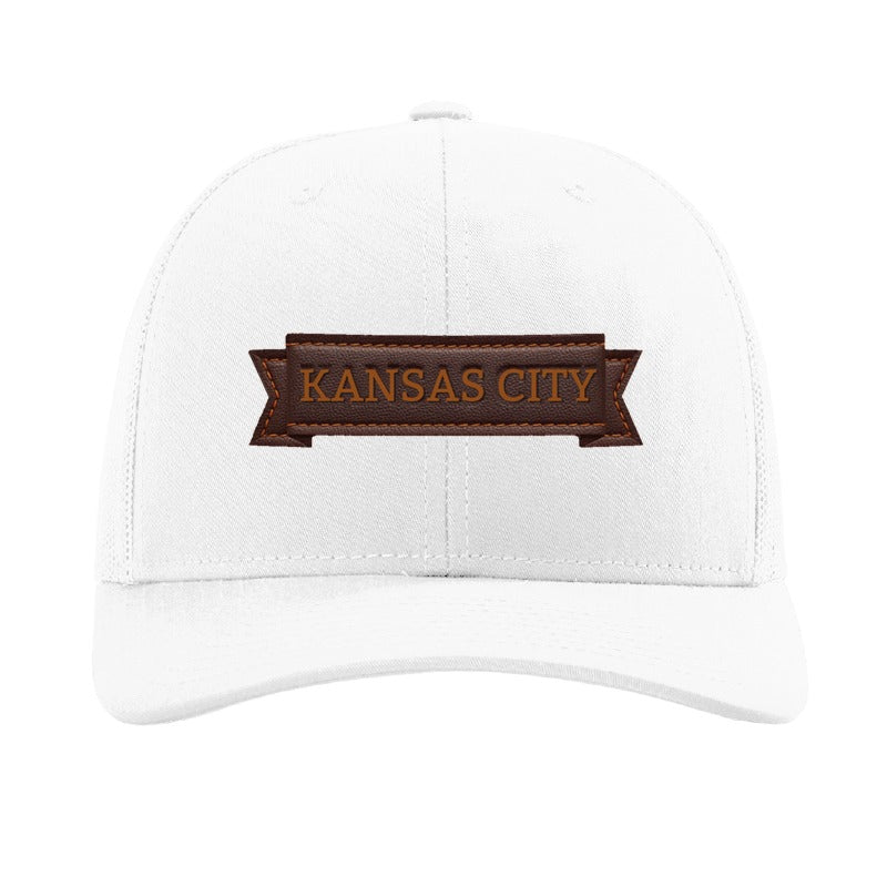Kansas City inflatable hot dog patch hat — White