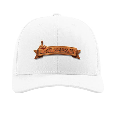 Lake America Banner patch hat — White