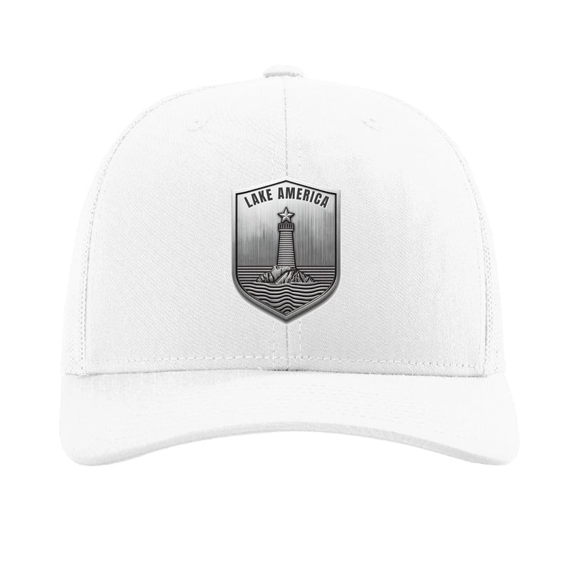 Lake America Shield patch hat — White