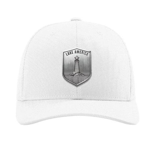 Lake America Shield patch hat - White