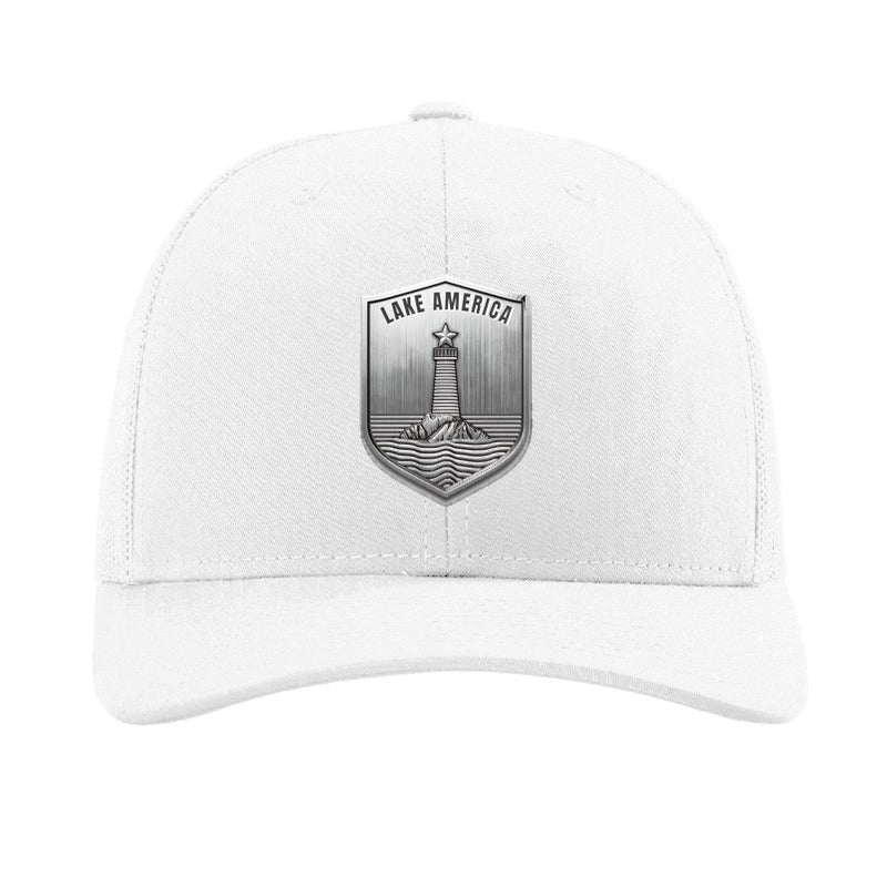 Lake America Shield patch hat - White