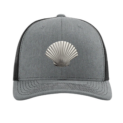 New York Harbor oyster patch hat — Heather Grey/Black