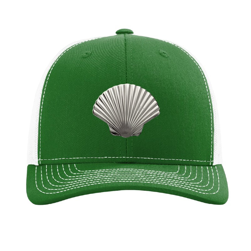 New York Harbor oyster patch hat — Kelly Green/White