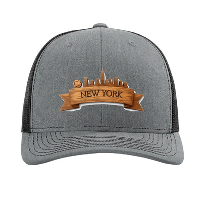 New York US Open Ribbon patch hat — Heather Grey/Black