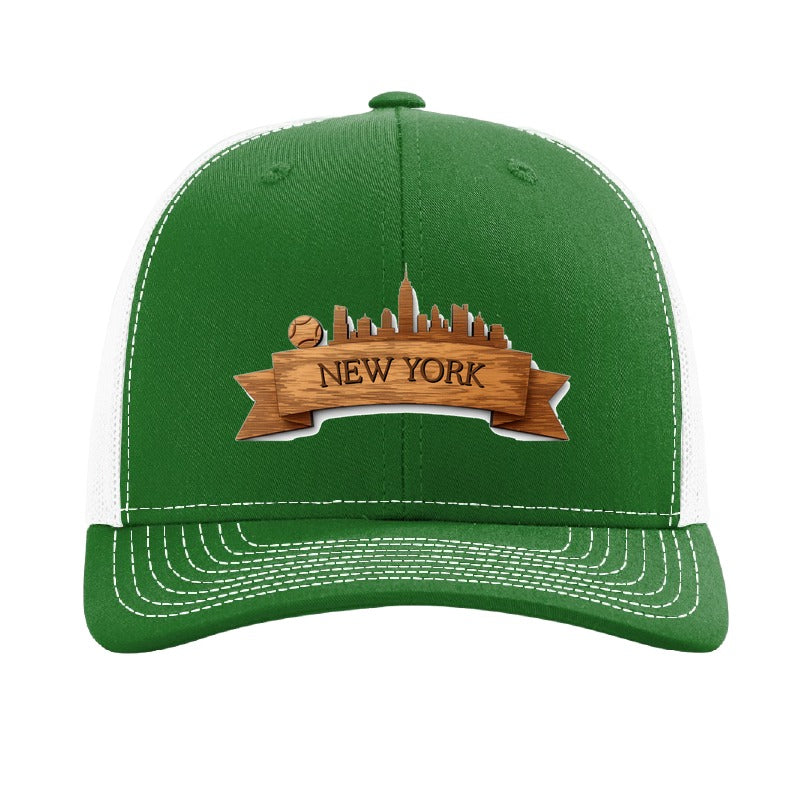 New York US Open Ribbon patch hat — Kelly Green/White