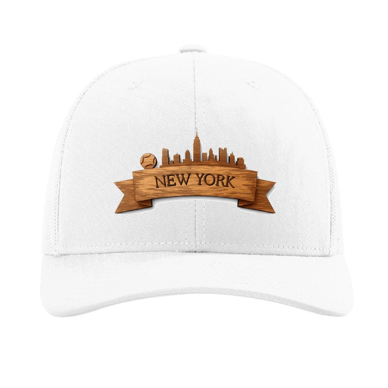 New York US Open Ribbon patch hat — White