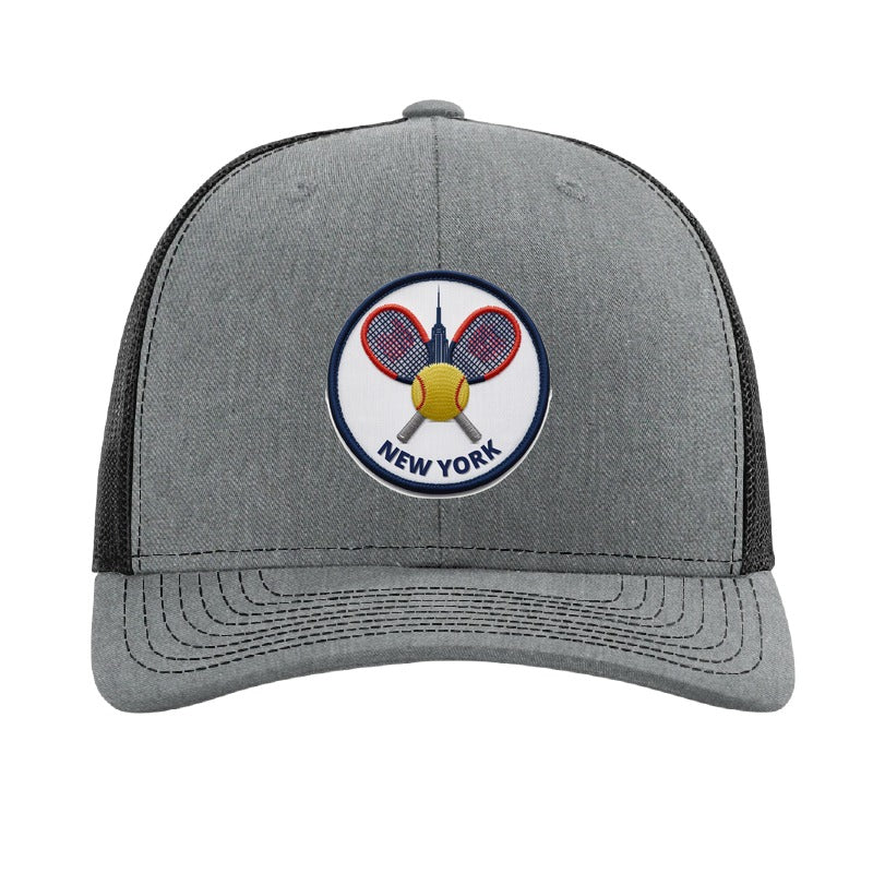 New York US Open patch hat — Heather Grey/Black
