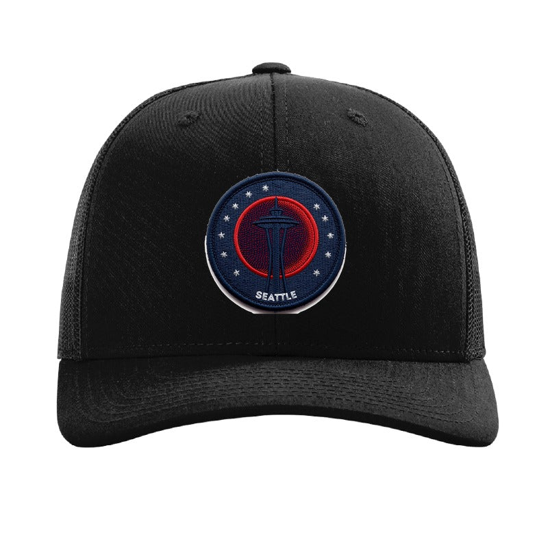 Seattle Blood Moon patch hat — Black