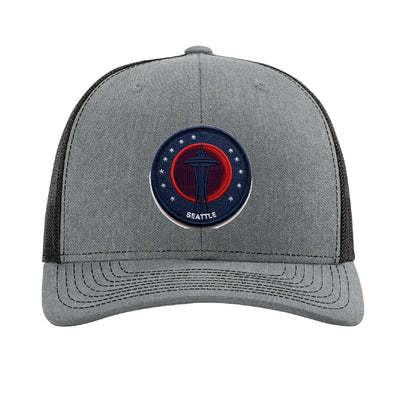 Seattle Blood Moon patch hat — Heather Grey/Black