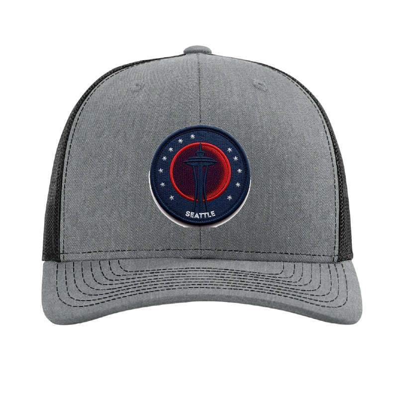 Seattle Blood Moon patch hat — Heather Grey/Black