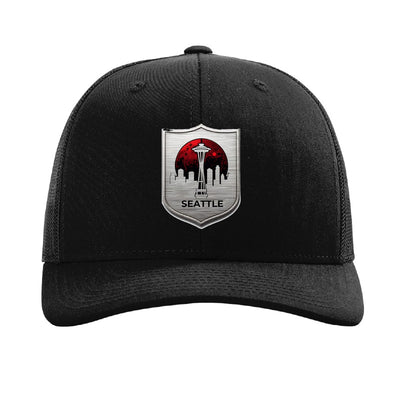 Seattle Blood Moon Shield patch hat — Black