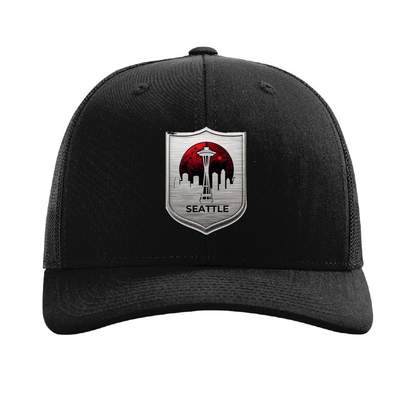 Seattle Blood Moon Shield patch hat — Black