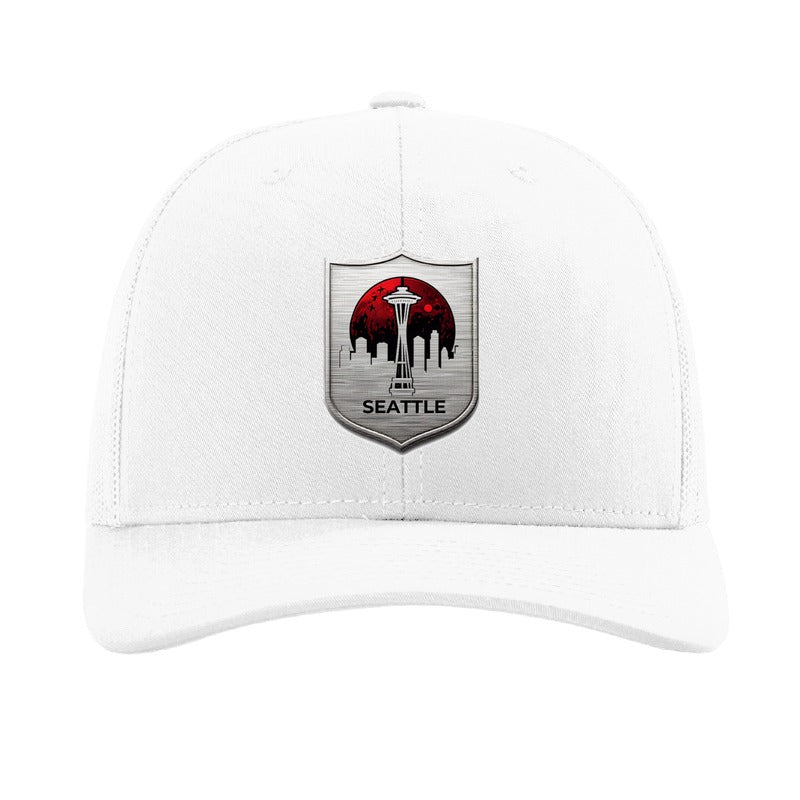 Seattle Blood Moon Shield patch hat — White