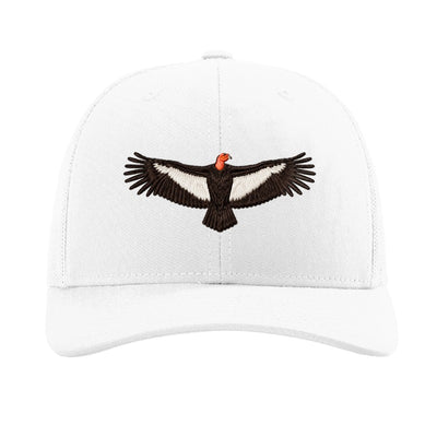 Embroidered condor patch trucker hat, Vermilion Cliffs Arizona - White