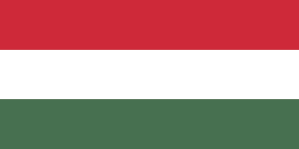 Hungary flag side patch for hats