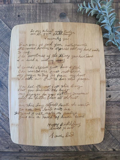 Personalized Cutting Board - Name, Recipe, Logo