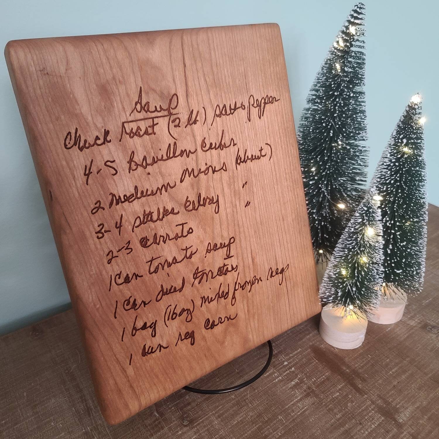 Handwritten Recipe Cutting Boards