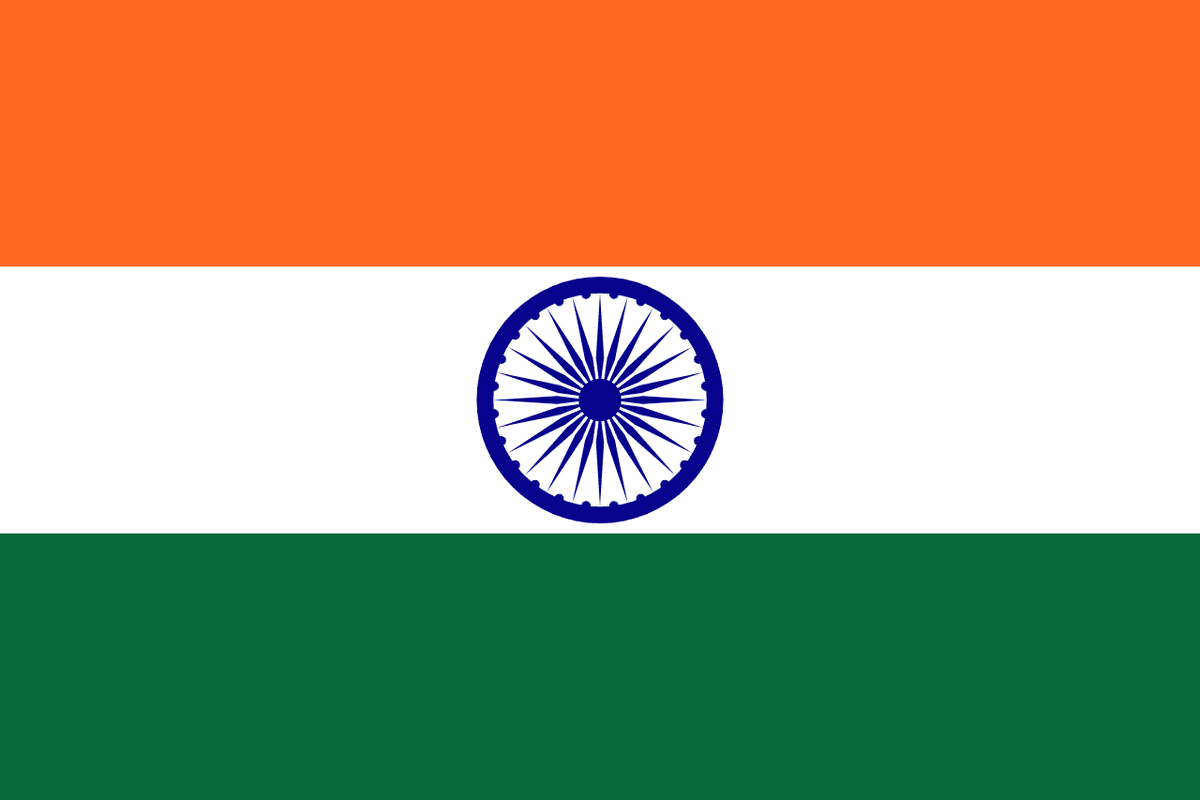 India flag side patch for hats