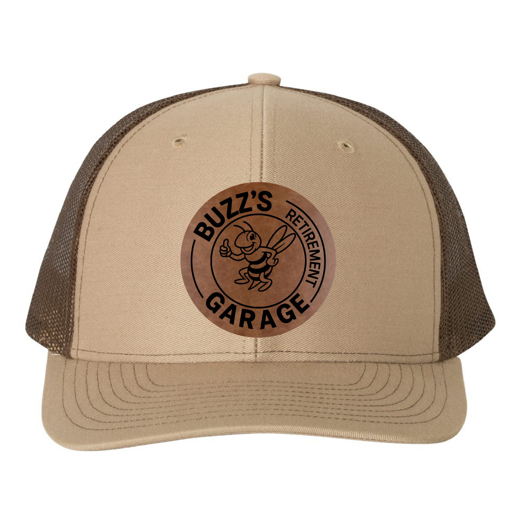 Buzz's Retirement Garage Richardson 112 Trucker Hat - Buzz Logo Engraved