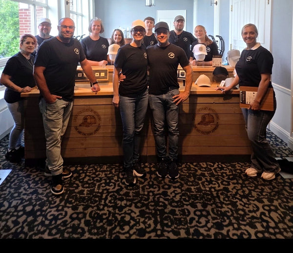 The Hat Factory Xpress crew at the hat bar