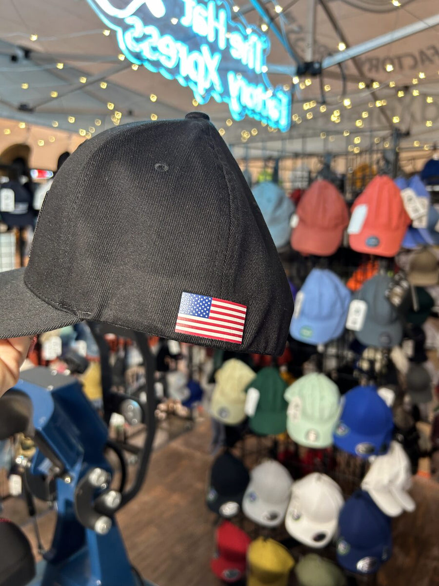 The flag, on the side