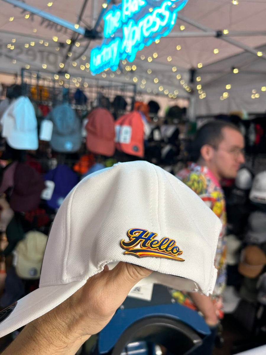 Hello, in gold script