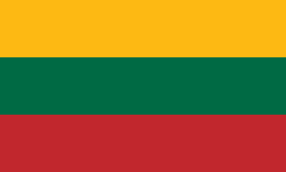 Lithuania flag side patch for hats