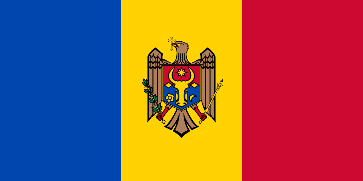 Moldova flag side patch for hats
