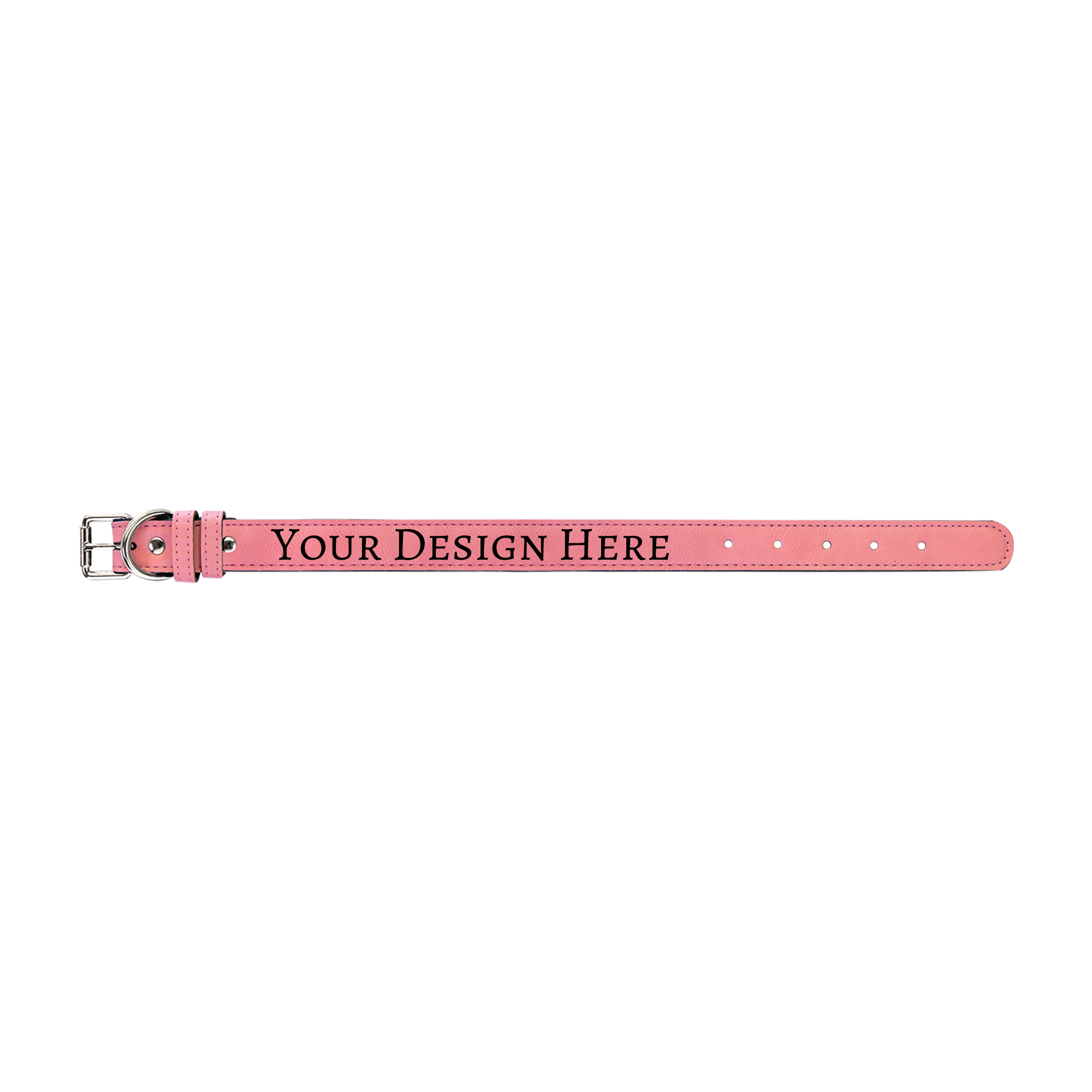 Personalized Dog Collar, Leatherette, Add a custom QR code
