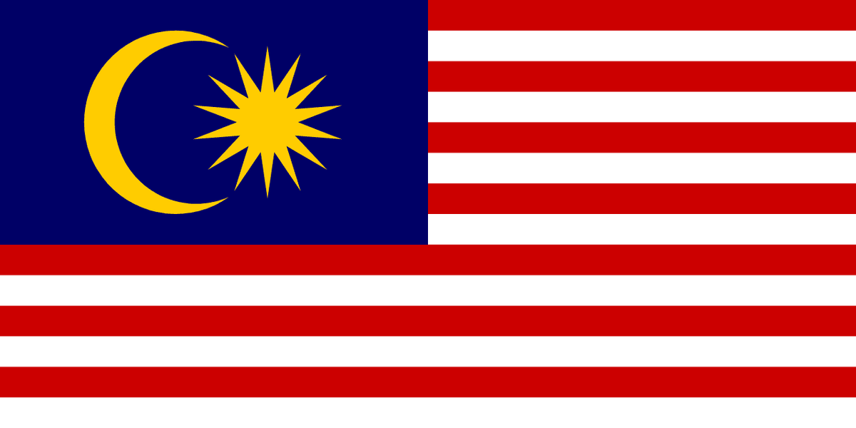 Malaysia flag side patch for hats