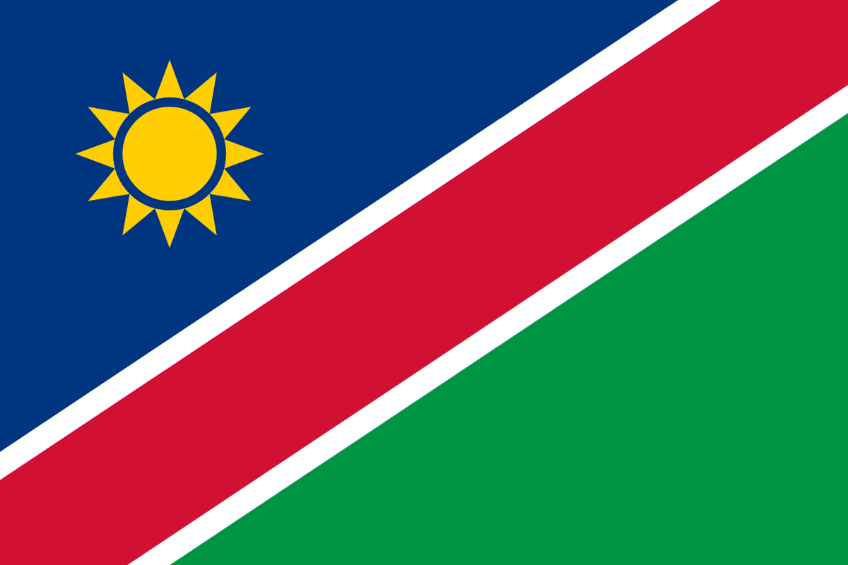 Namibia flag side patch for hats