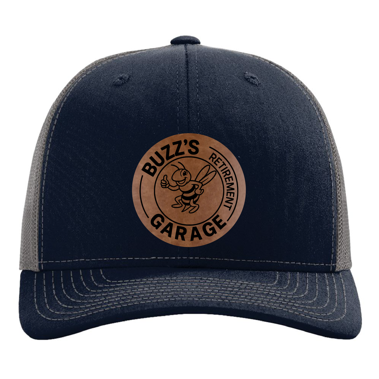 Buzz's Retirement Garage Richardson 112 Trucker Hat - Buzz Logo Engraved