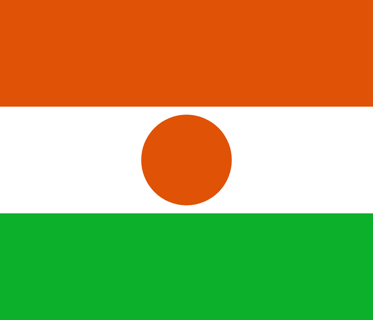 Niger flag side patch for hats