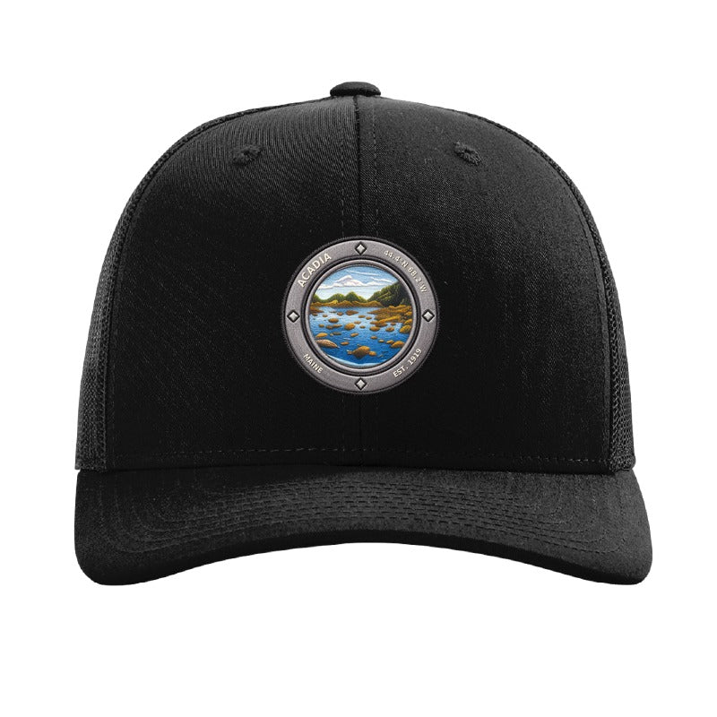 Acadia National Park patch hat — Black