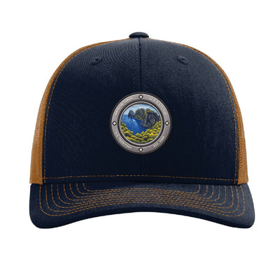 American Samoa National Park patch hat — Navy/Caramel