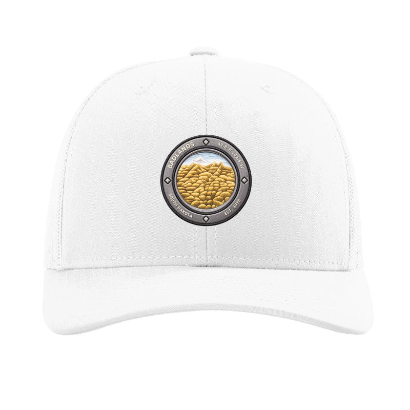 Badlands National Park patch hat — White