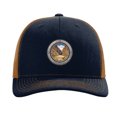 Big Bend National Park patch hat — Navy/Caramel